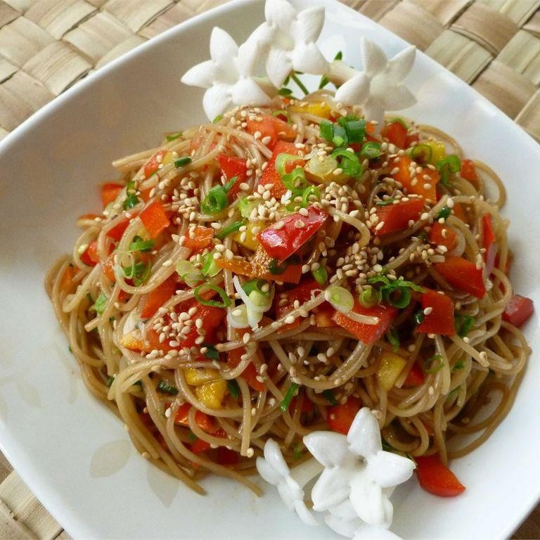 Soy Sauce and Sesame Noodle Salad