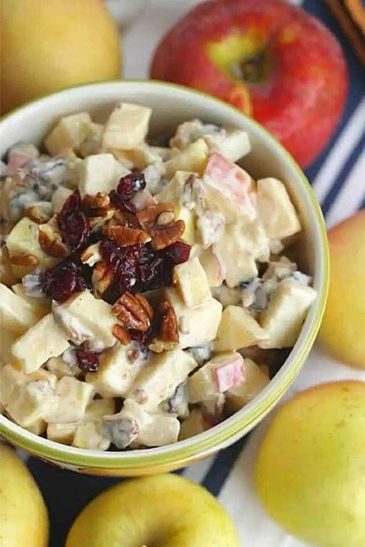 Spiced Apple Cranberry Fruit Salad