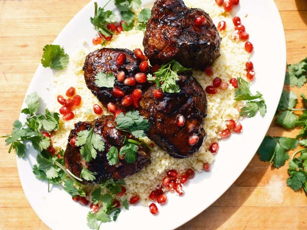 Spiced Lamb Loin with Pomegranate Molasses