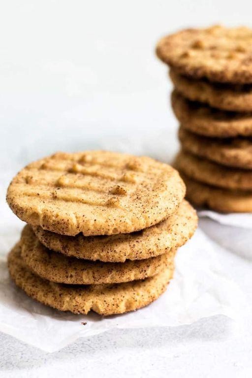 Spiced Peanut Butter Cookies with Cinnamon