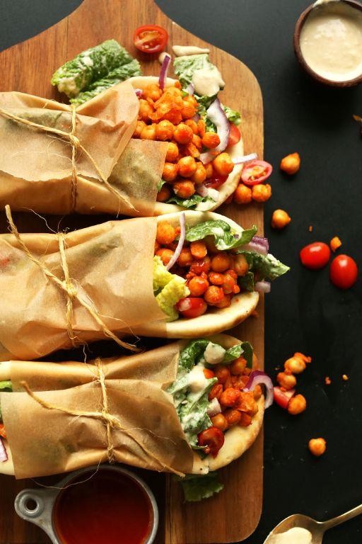 Spicy Buffalo Chickpea Chips