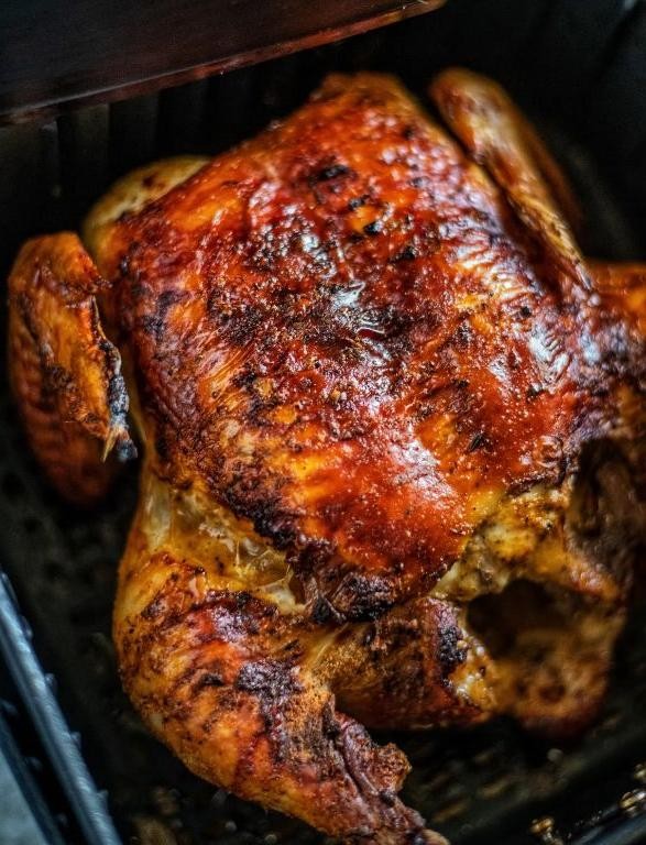 Spicy Cajun Air Fryer Rotisserie Chicken