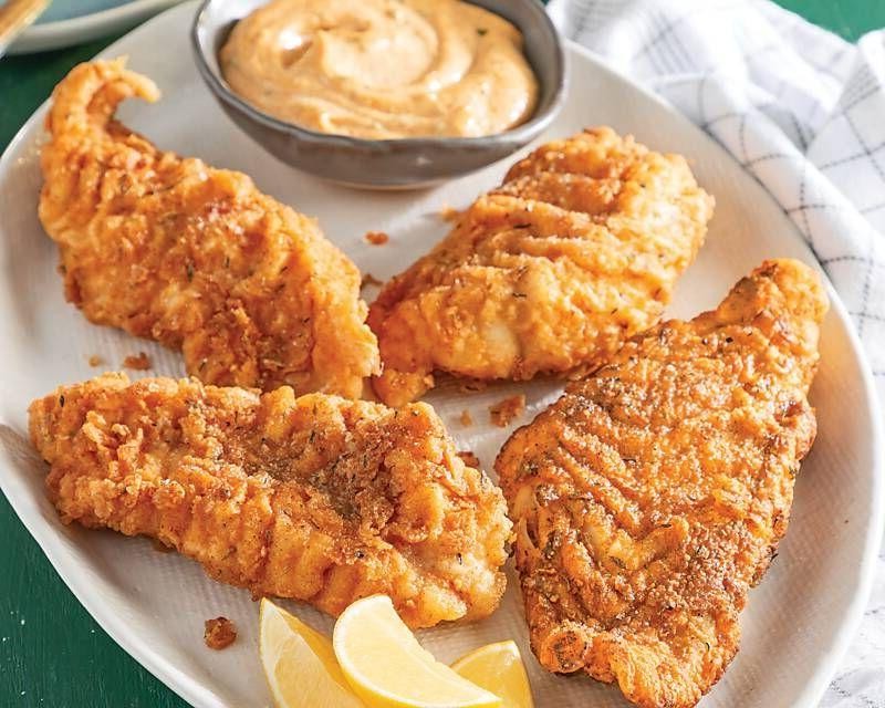Spicy Cajun Fried Red Snapper with Remoulade