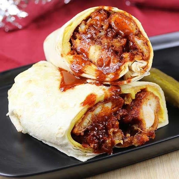 Spicy Chicken Breakfast Burritos
