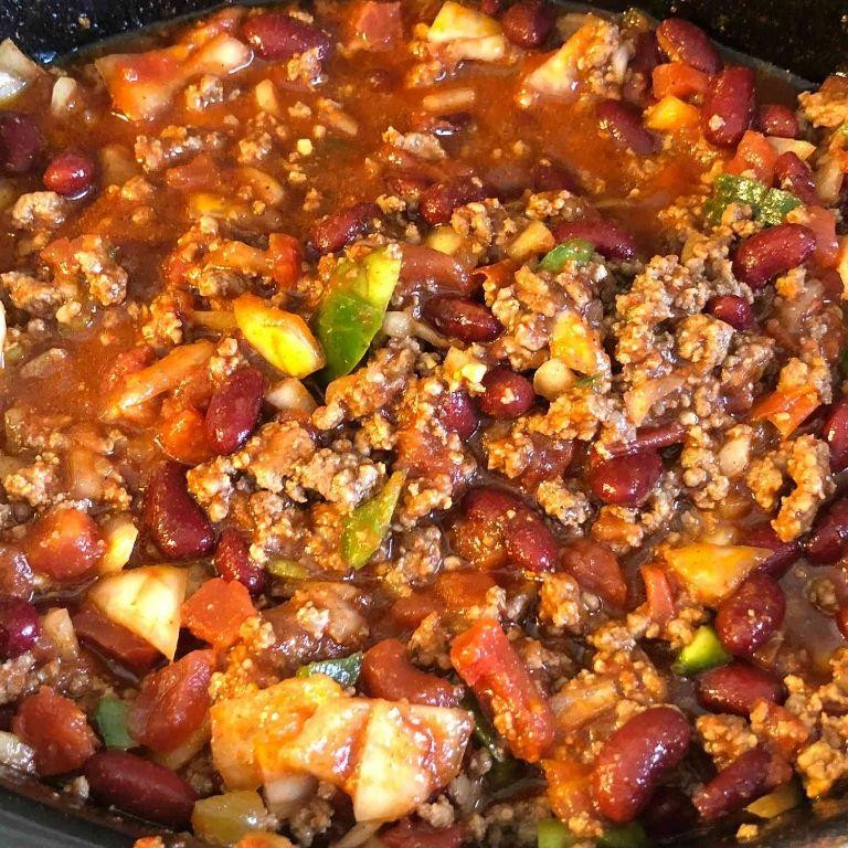 Spicy Crockpot Chili with Beans