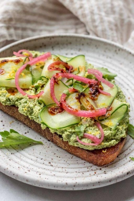 Spicy Edamame Avocado Toast