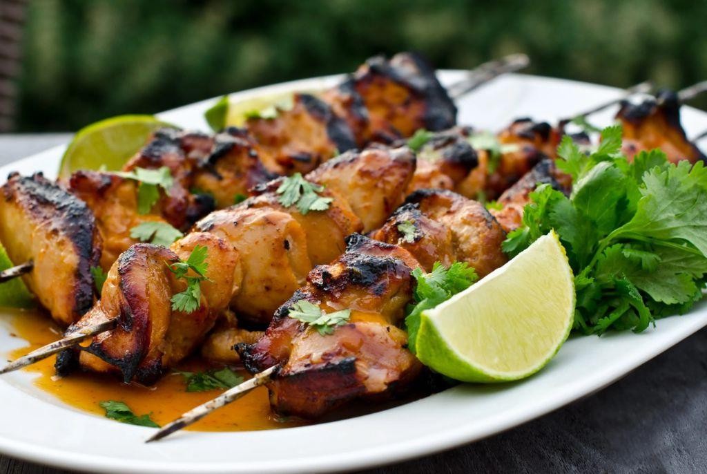 Spicy Honey Lime Chicken Skewers