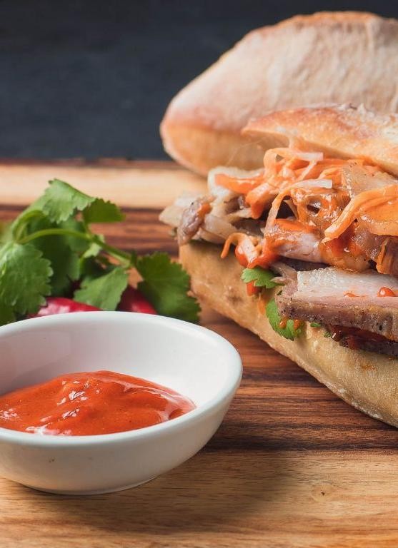 Spicy Korean Fish Sandwich with Gochujang Mayo