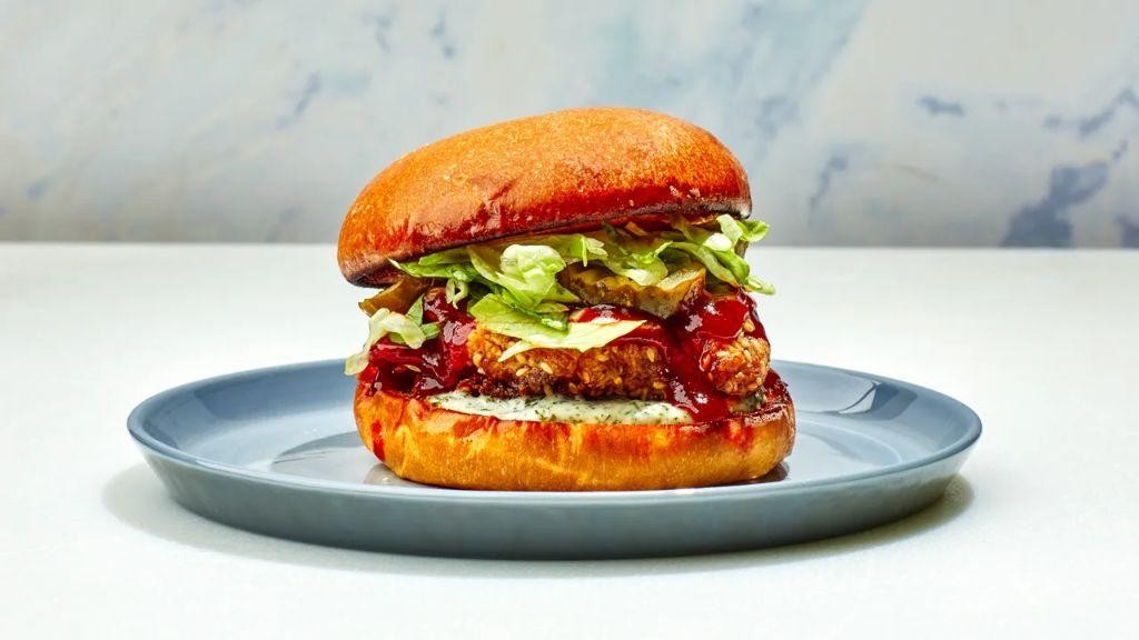 Spicy Korean Gochujang Chicken Sandwich