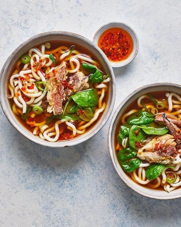 Spicy Mackerel Noodle Soup