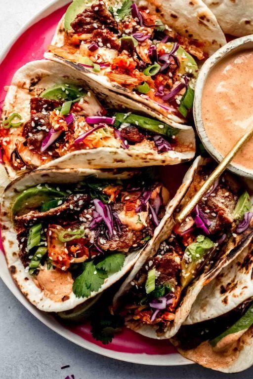 Spicy Mandarin Beef Tacos