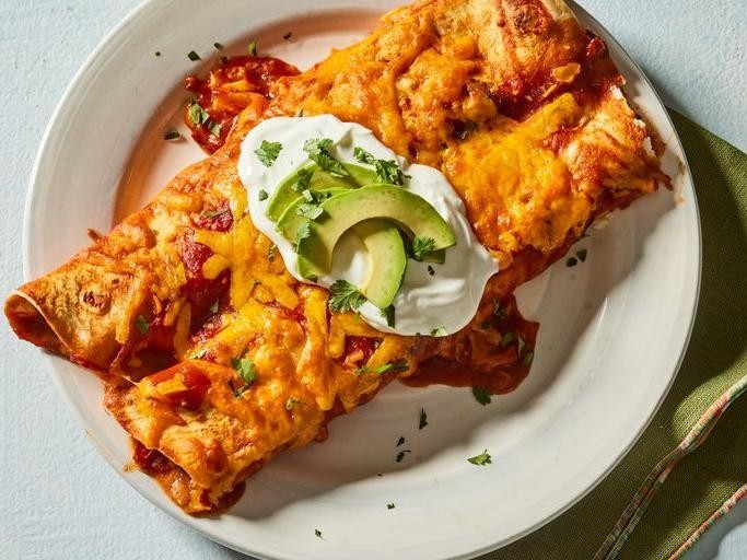 Spicy Mexican Crema Chicken Enchiladas