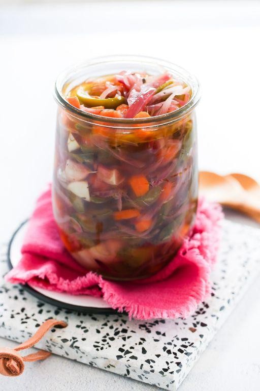 Spicy Mexican-Style Pickled Squash with Jalapeños