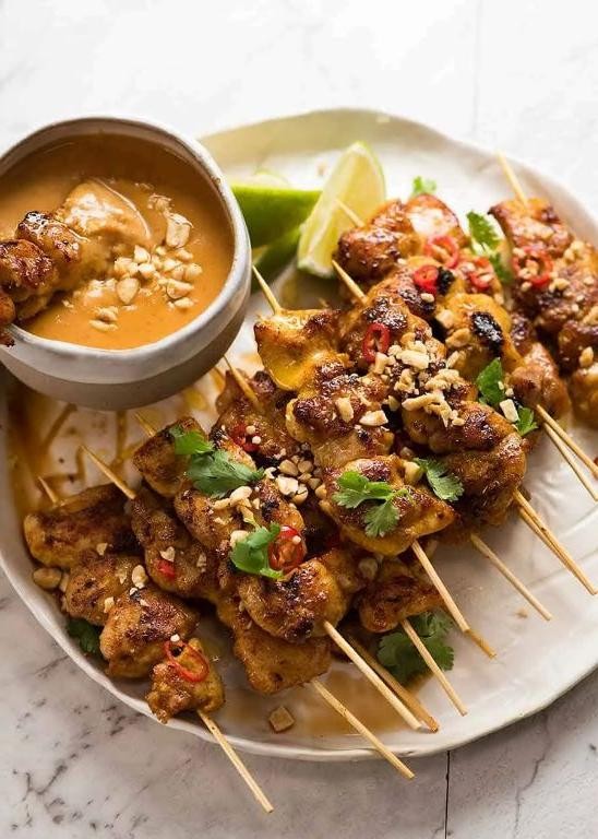 Spicy Peanut Satay Chicken