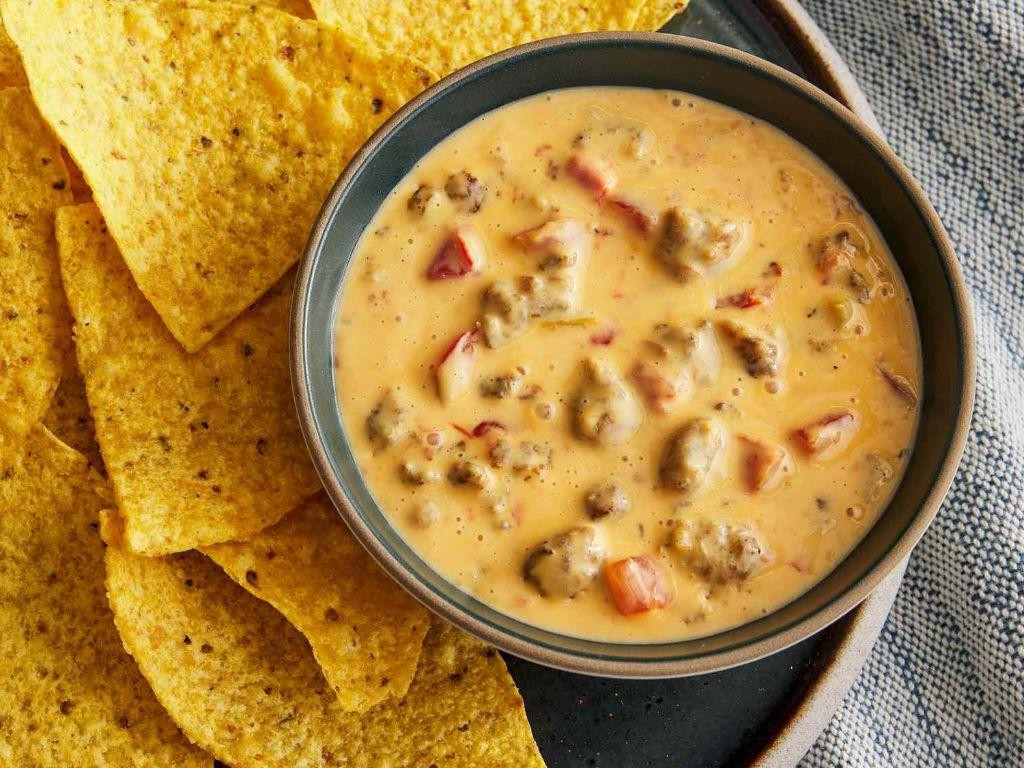 Spicy Sausage Queso Dip