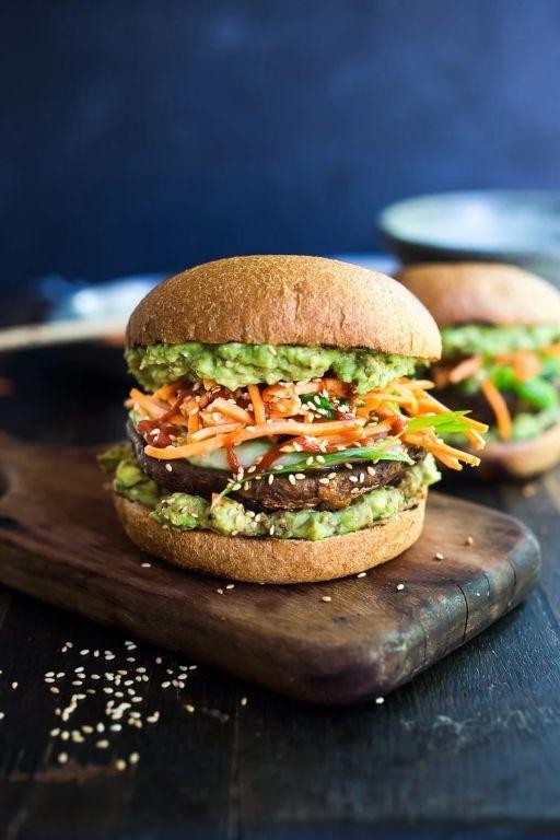 Spicy Sriracha Mushroom Burger