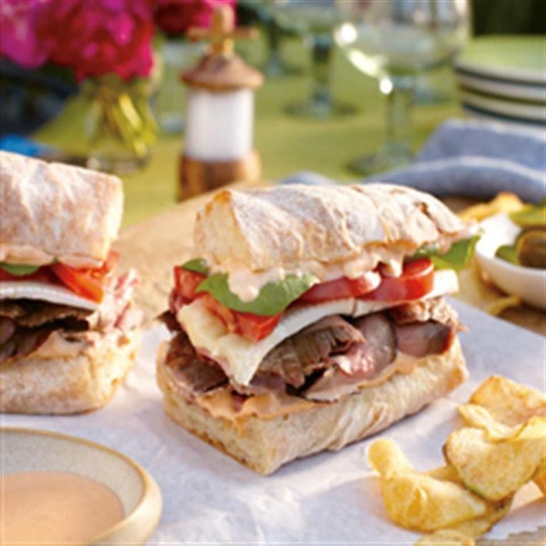 Spicy Sriracha Steak Sandwich