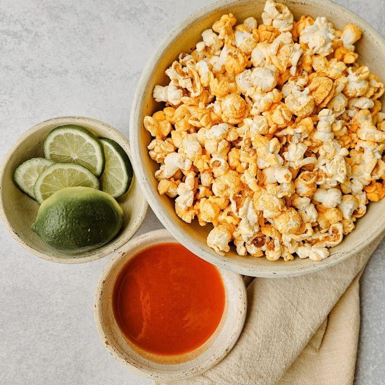 Spicy Sriracha and Lime Popcorn