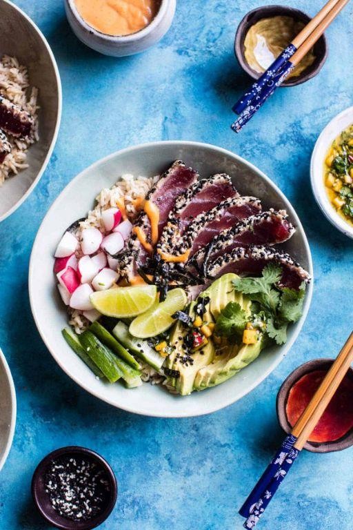 Spicy Tuna and Brown Rice Bowl