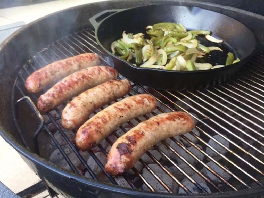 Spicy Weber Grilled Sausages