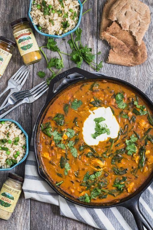 Spinach and Chicken Curry