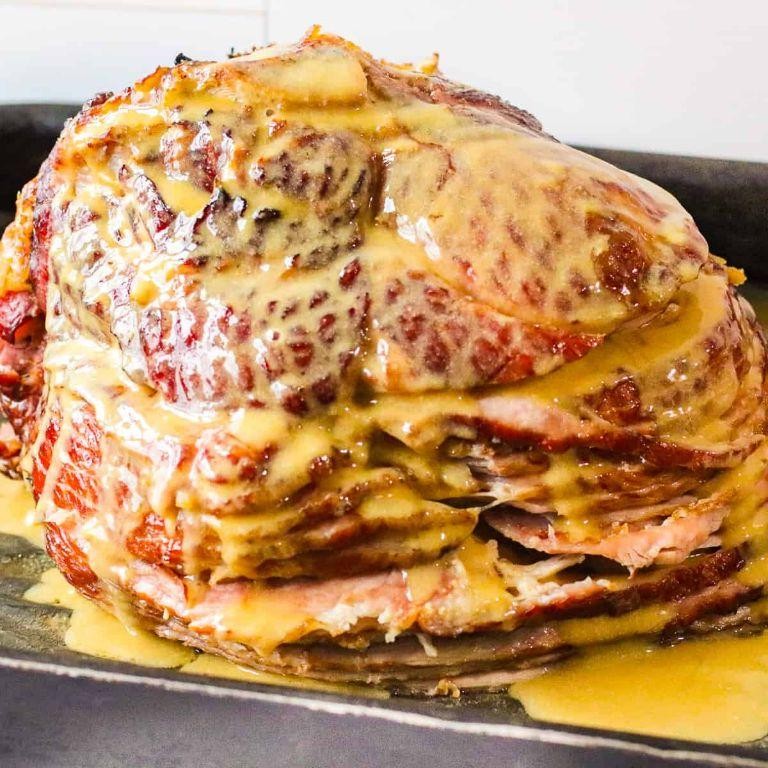 Spiral Ham with Dijon Mustard Sauce