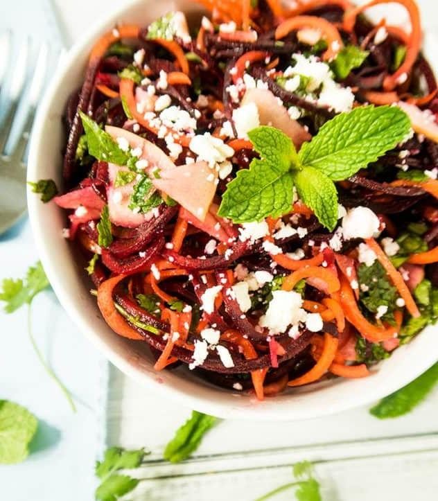 Spiralized Beet and Apple Salad