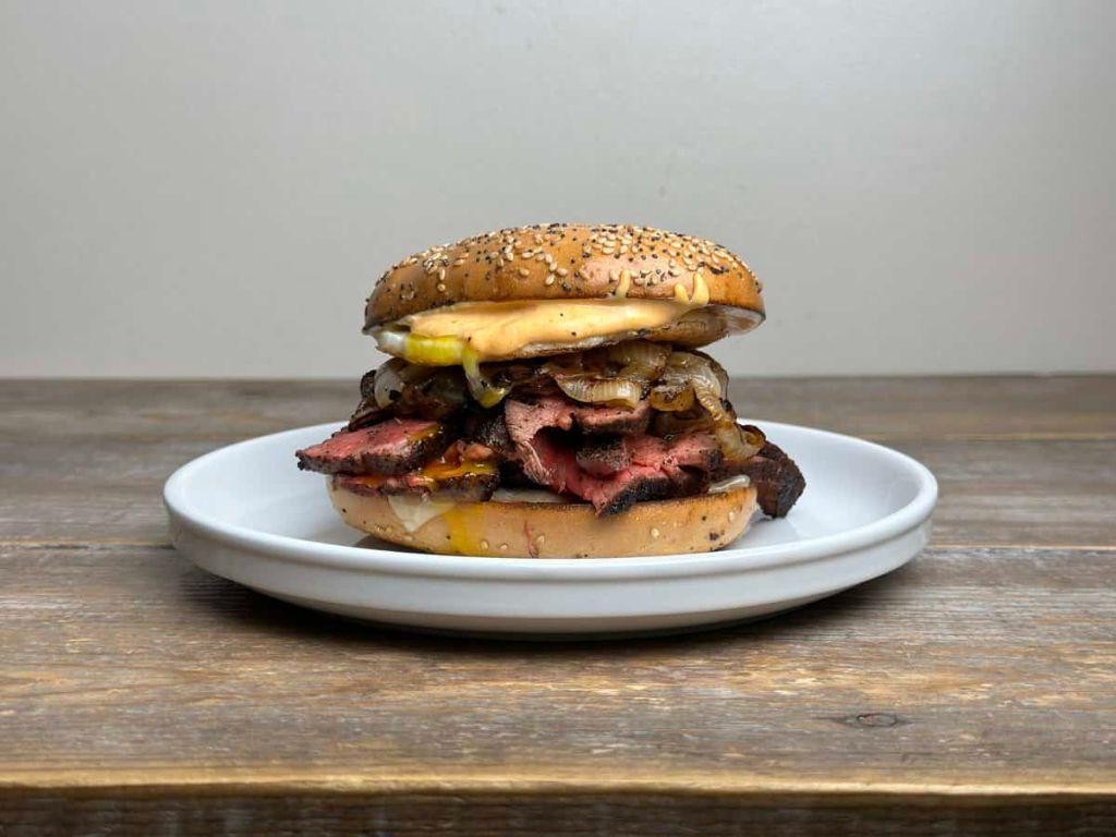 Steak and Egg Breakfast Sandwich