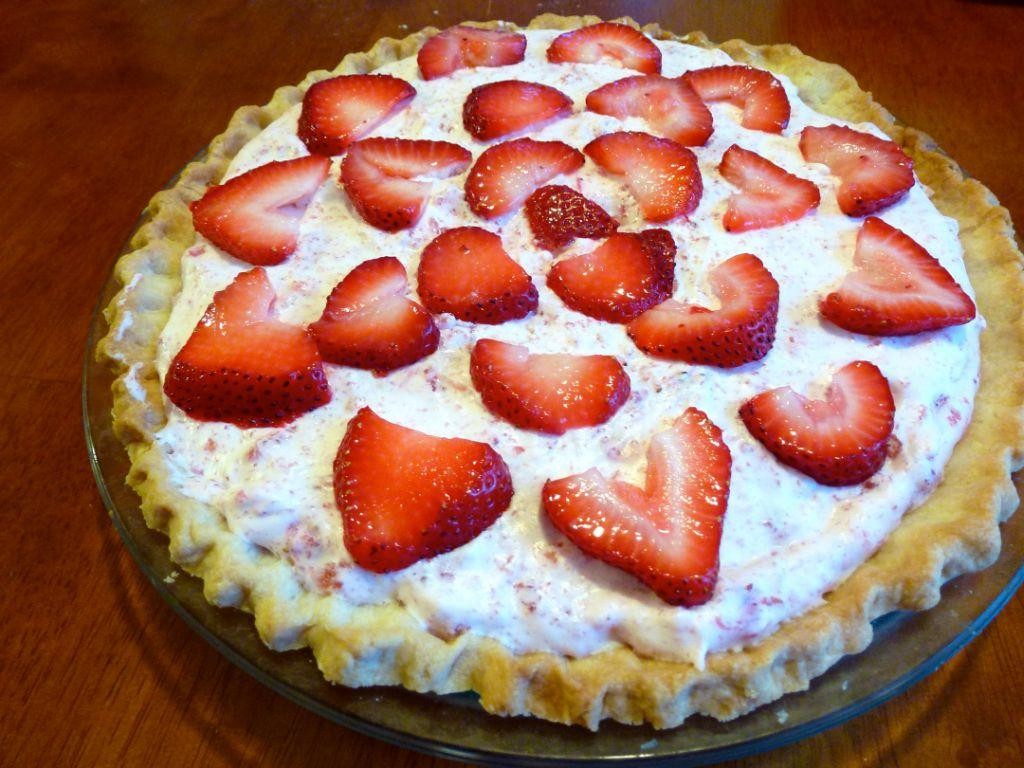 Strawberry Bavarian Cream Tart