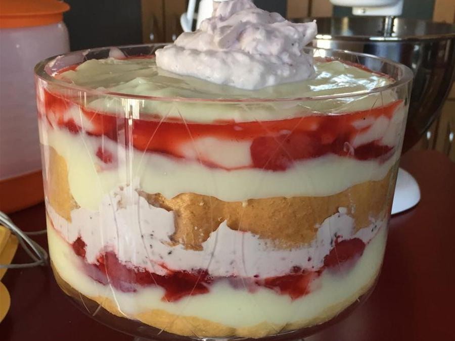 Strawberry Shortcake Punch Bowl Delight