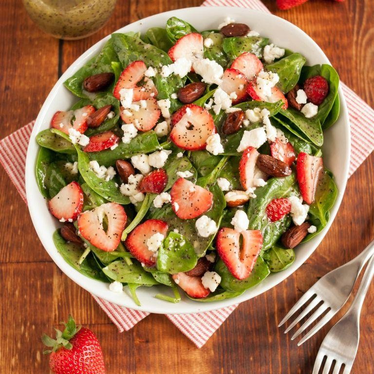 Strawberry Spinach Salad with Poppy Seed Dressing