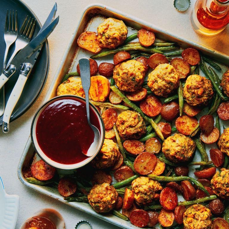 Stuffing and Turkey Meatballs