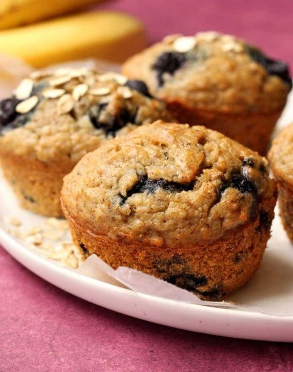 Sugar-Free Banana Muffins with Stevia