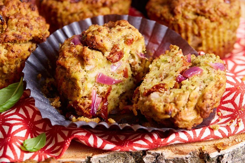 Sun-Dried Tomato Chia Seed Muffins