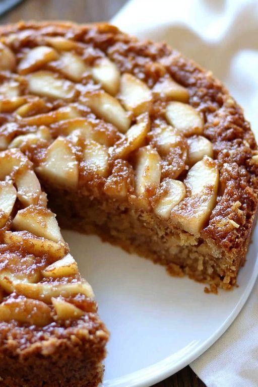 Swedish Apple Cake with Cinnamon