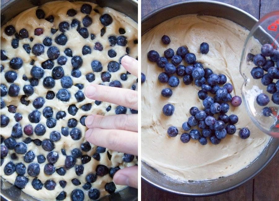 Swedish Blueberry Cream Cake