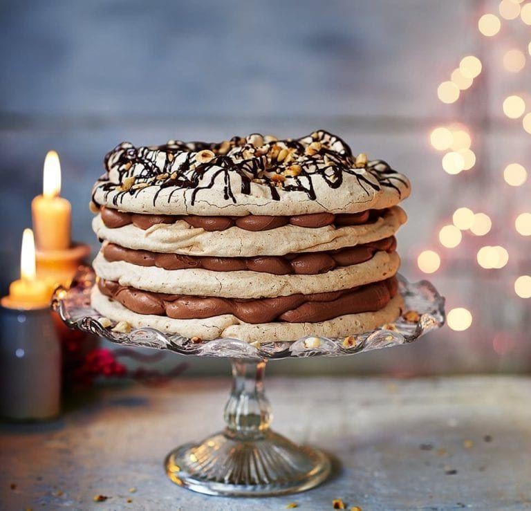 Swedish Hazelnut Meringue Cake