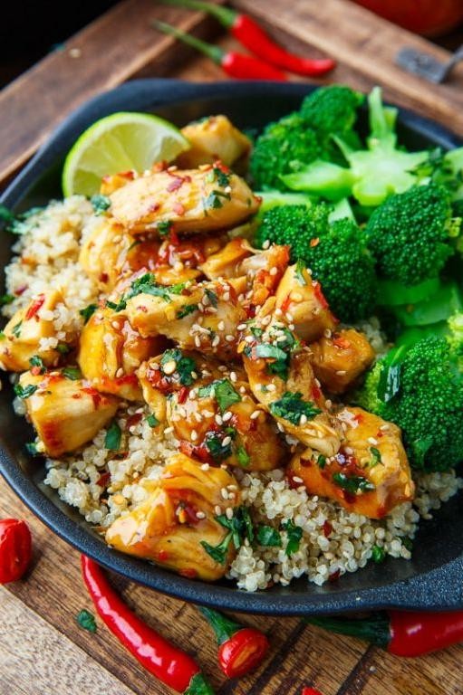 Sweet Chili Chicken and Rice Skillet