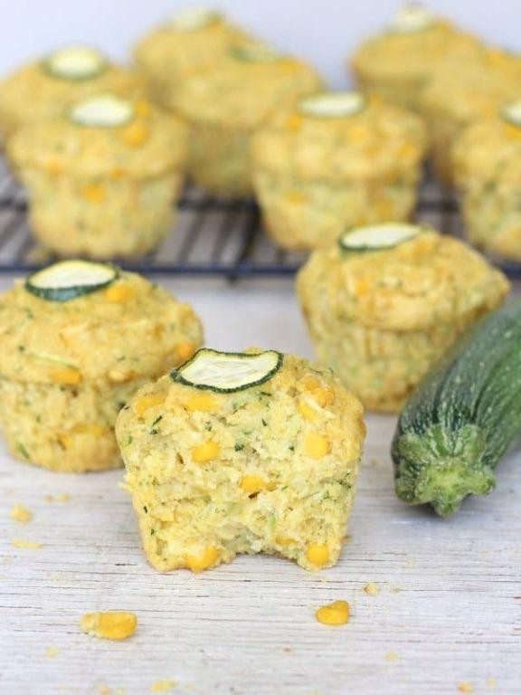 Sweet Corn and Zucchini Muffins