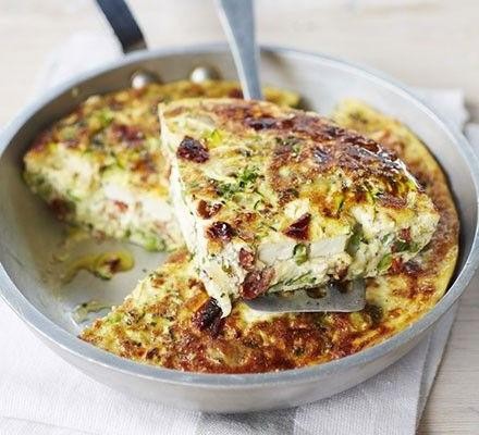 Sweet Pea and Feta Frittata