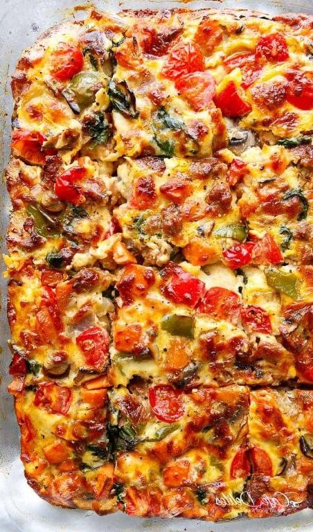 Sweet Potato Hash Brown Breakfast Casserole