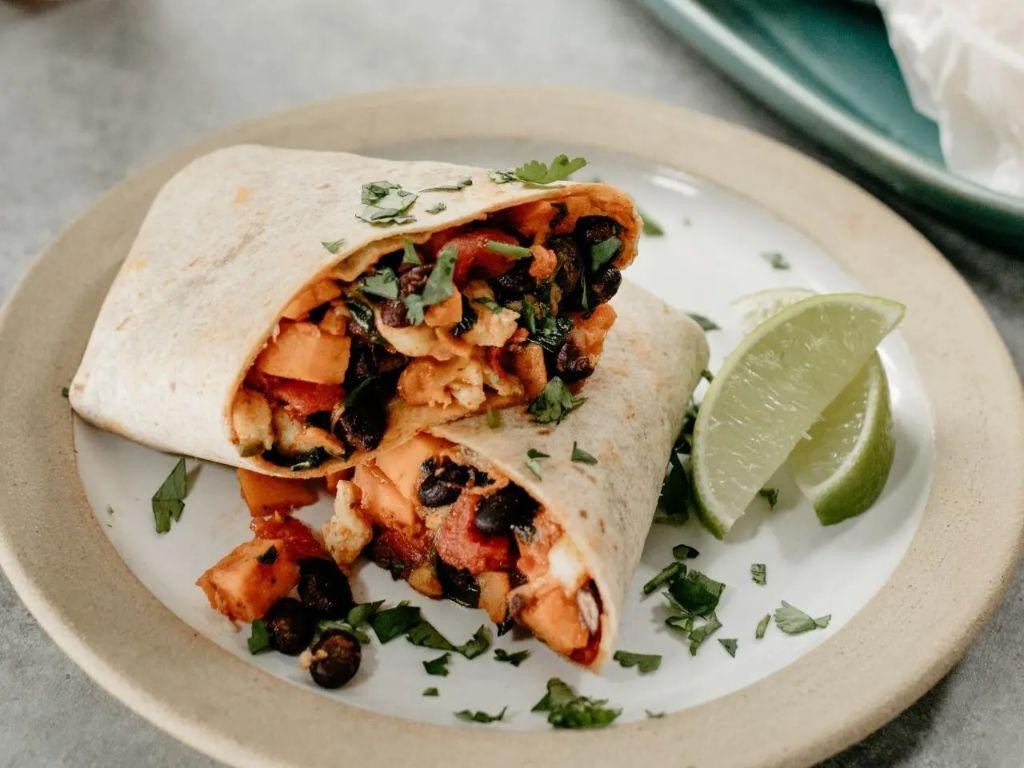 Sweet Potato and Black Bean Burritos