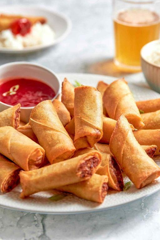 Sweet and Sour Filipino Shrimp Lumpia
