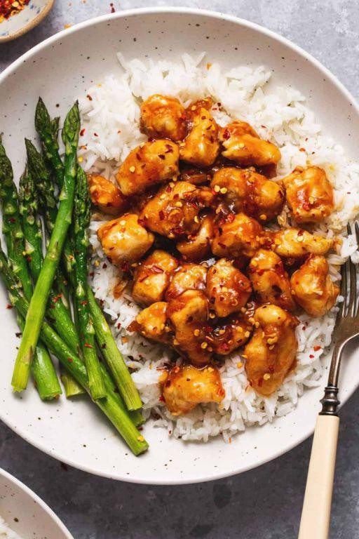 Sweet and Spicy Crispy Chicken Breast with Sriracha Drizzle