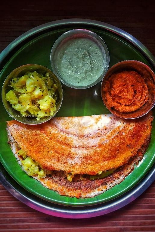 Sweet and Spicy Mysore Masala Dosa with Jaggery