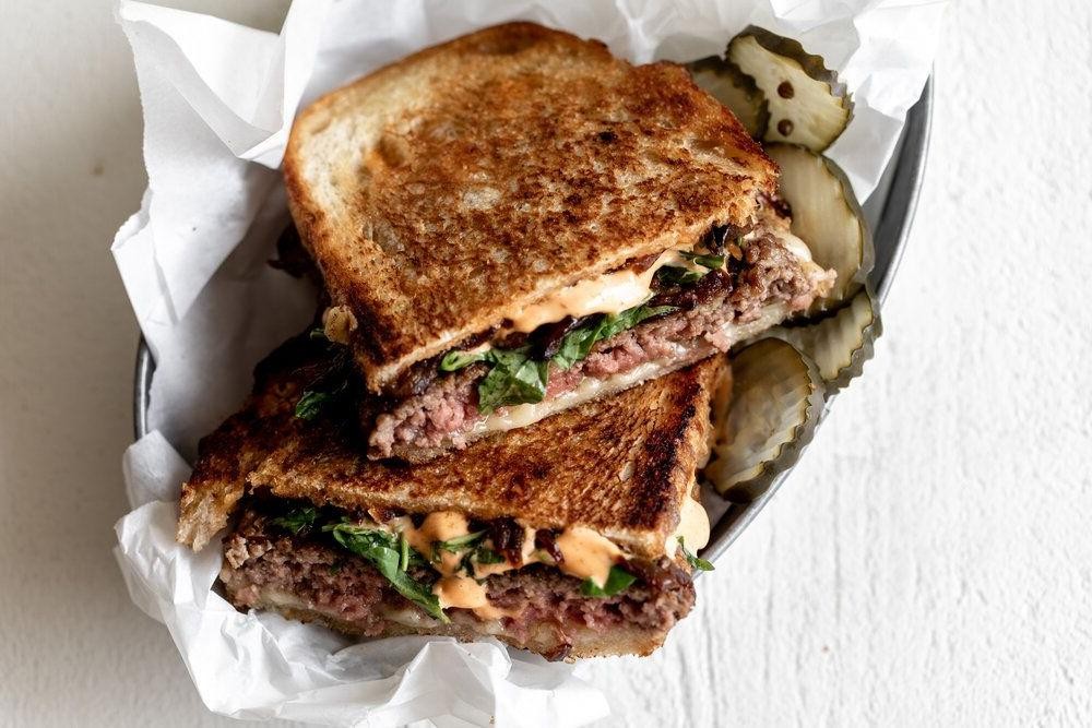 Sweet and Spicy Sriracha Patty Melt