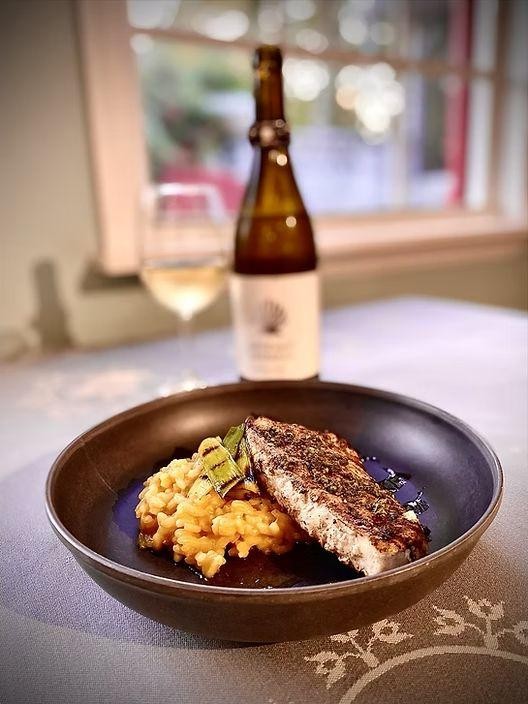 Swordfish Risotto with Saffron