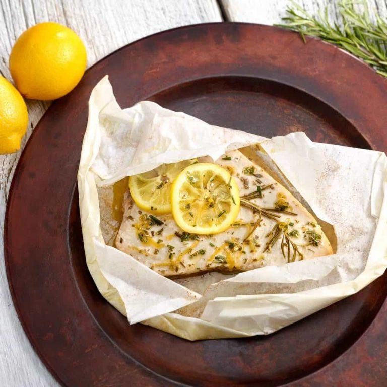 Swordfish en Papillote with Lemon and Thyme