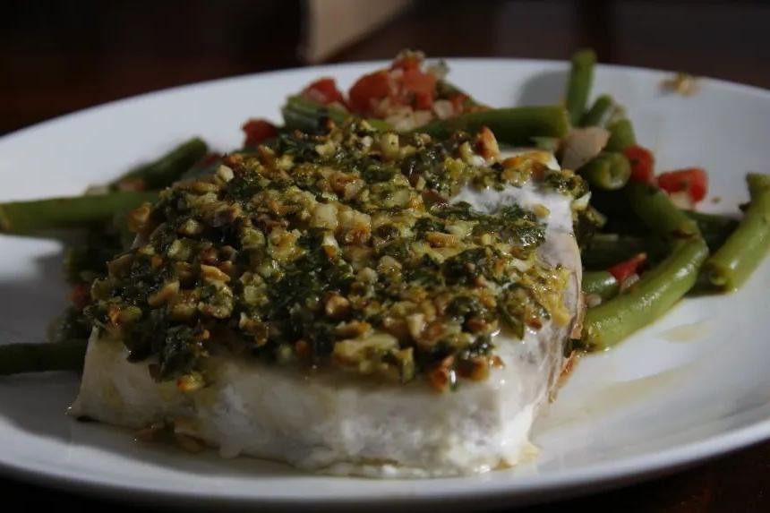 Swordfish with Brown Butter and Almonds