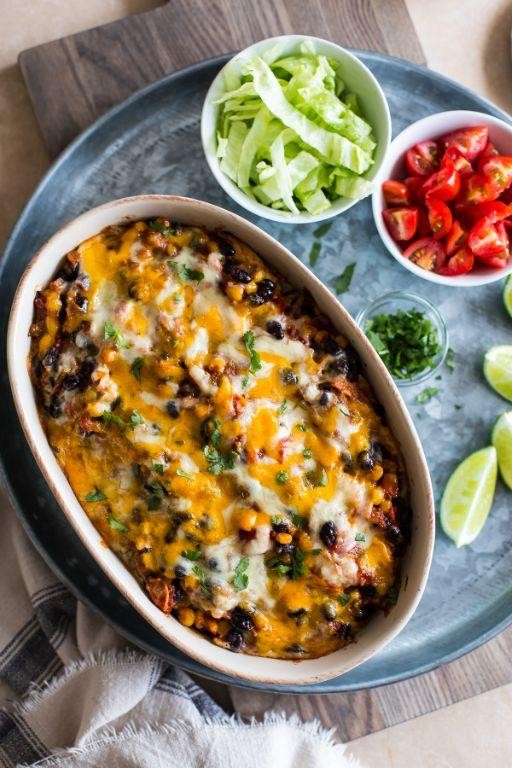 Taco Chicken Casserole with Black Beans